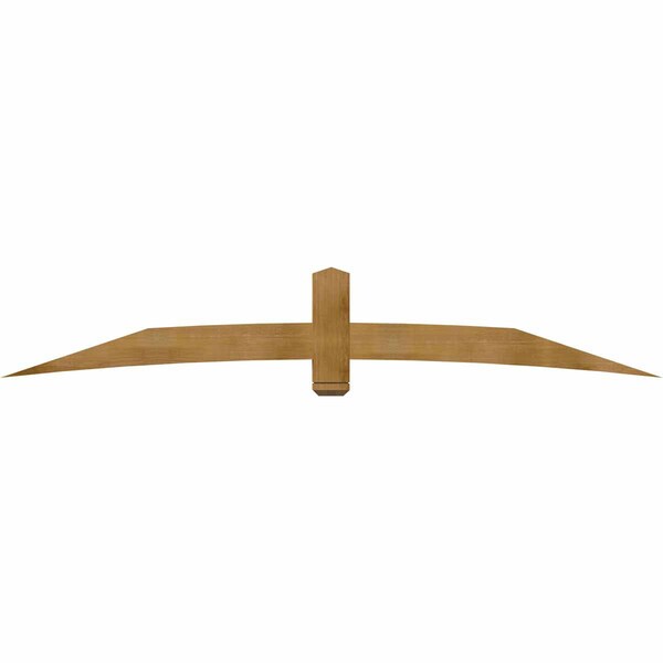 Ekena Millwork Bellingham Rough Sawn Timber Gable Bracket, Western Red Cedar, 108"W x 18"H x 4"D x 6"F, 4/12 Pitch GBW108X18X0406BEL00RWR - main